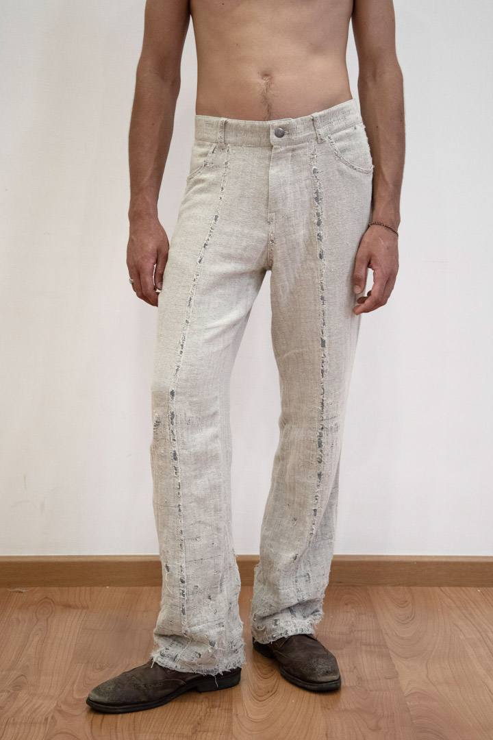 Grain Sack Round Pocket Pants